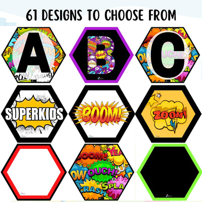 Word Wall - EDITABLE Superhero Classroom Decor Word Wall Cards