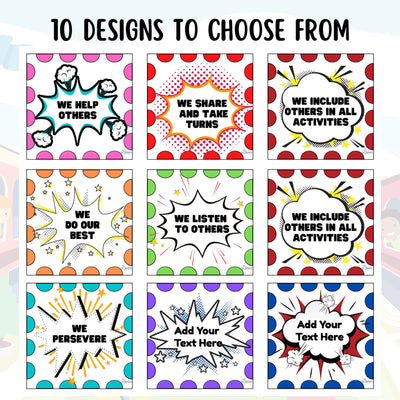 Editable Posters 1 - EDITABLE Superhero Growth Mindset Posters