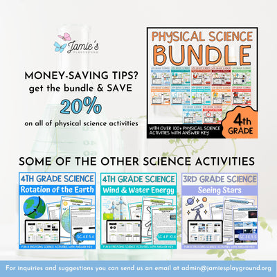 States of Matter Activity & Answer Key 4th Grade Physical Science