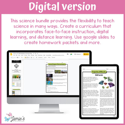 4th Grade Science Units | Reading Passages and Activities Bundle | NGSS Aligned