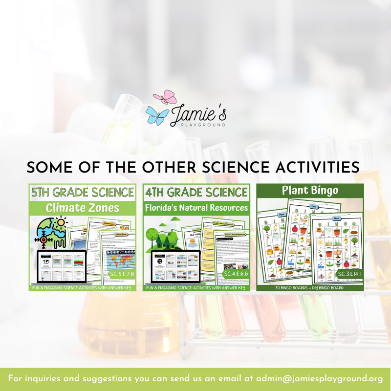 Understanding the Nature of Science Activity & Answer Key 5th Grade Science