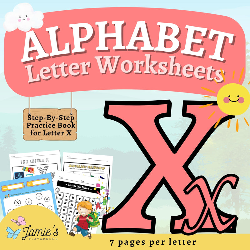 Alphabet Tracing & Writing Activity | Handwriting Practice Worksheet - Letter X