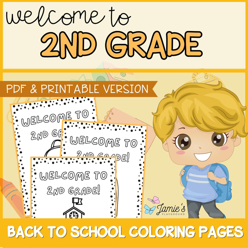 2nd Grade Morning Work - Coloring Pages & Writing Prompts | No Prep Activity