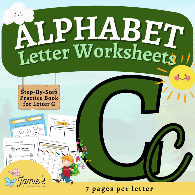 Alphabet Tracing & Writing Activity | Handwriting Practice Worksheet - Letter C