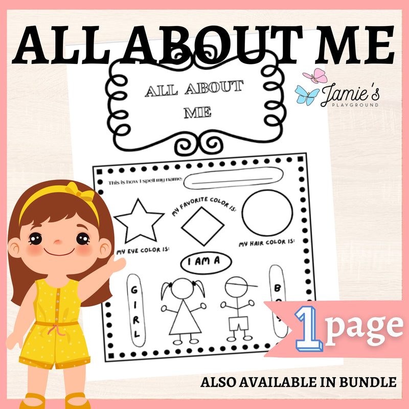 Interactive Back To School Writing Activity: All About Me Worksheet 9