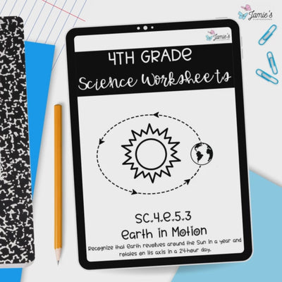 Earth in Motion Activity & Answer Key 4th Grade Earth & Space Science