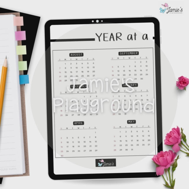 Editable Teacher Binder | Weekly Lesson Plans and Calendar 2023 | Black & White theme