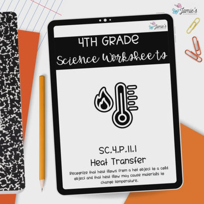 Heat Transfer Activity & Answer Key 4th Grade Physical Science