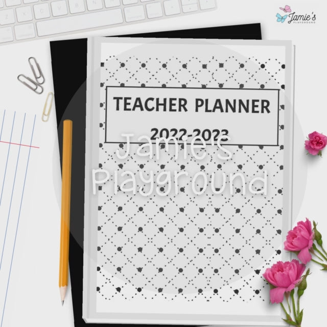 Editable Binder Covers for Teacher Binder and Planner | Black & White theme